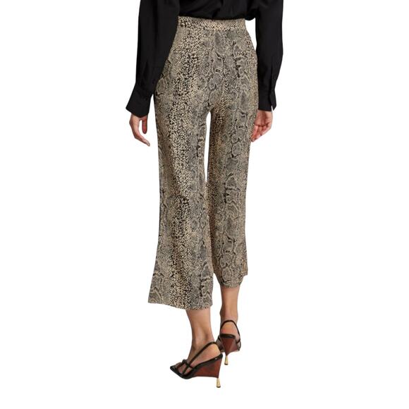 Malene Birger Snakeskin Jacquard Luxe Mafaldana Trousers Pants IT 38 / US 2 NEW - Picture 2 of 11